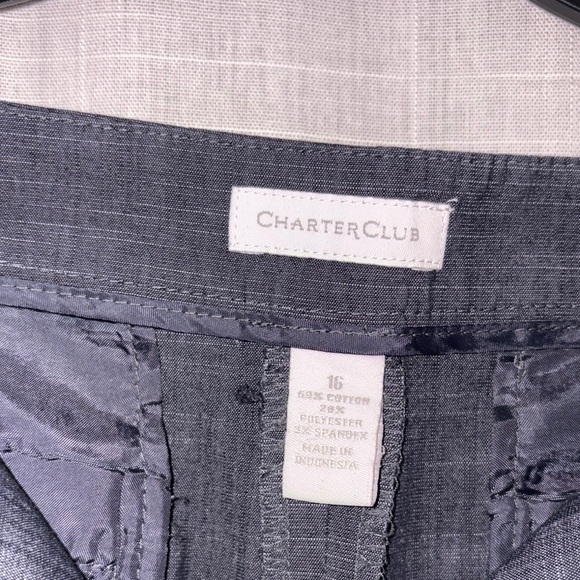 Charter Club Blue Knee-Length Pencil Skirt - Picture 7 of 8